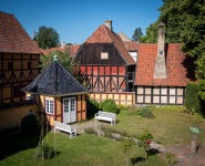 Mayor's House at Den Gamle By Open-Air Museum in Aarhus Denmark