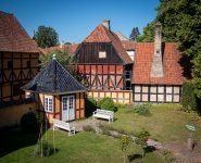 Mayor's House at Den Gamle By Open-Air Museum in Aarhus Denmark