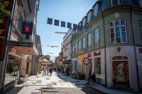 At Den Gamle By Open-Air Museum in Aarhus Denmark