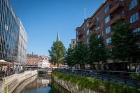 Along the canal in Aarhus Denmark