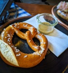 Dinner at Biergarten in Tivoli in Copenhagen