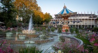 In Tivoli Gardens in Copenhagen