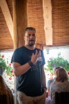 At lunch in Plunge Lithuania
