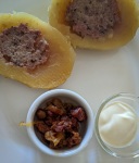 At lunch in Plunge Lithuania