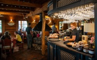 At lunch in Plunge Lithuania