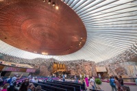 At Temppeliaukio Church (Church in the Rock) in Helsinki
