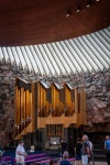 At Temppeliaukio Church (Church in the Rock) in Helsinki