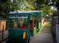 Funicular at Skansen Open-Air Museum in Stockholm