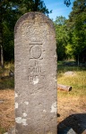 Milestone at Skansen Open-Air Museum in Stockholm