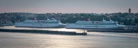 Voyager of the Seas arriving in Visby