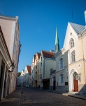 Along Pikk Street in Tallinn