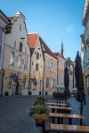 Along Pikk Street in Tallinn