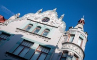 Along Pikk Street in Tallinn