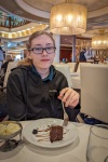 Kyle at dinner on Voyager of the Seas in the Baltic Sea