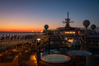 Sunrise on Voyager of the Seas in the Baltic Sea