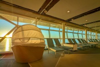 Sunset in the Solarium on Voyager of the Seas in the Baltic Sea