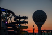 Sunset on Voyager of the Seas in the Baltic Sea