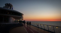Sunset on Voyager of the Seas in the Baltic Sea