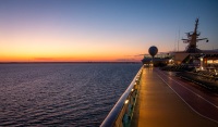 Sunrise on Voyager of the Seas in the Baltic Sea