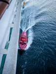 Pilot arriving to Voyager of the Seas sailing into Helsinki