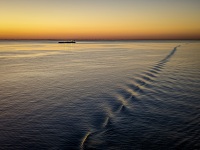 Sunset on Voyager of the Seas in the Baltic Sea