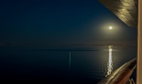 Moon from Voyager of the Sea in the Baltic Sea