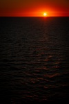 Sunset on Voyager of the Seas in the Baltic Sea