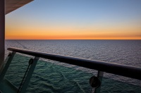 Sunset on Voyager of the Seas in the Baltic Sea