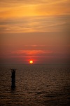 Sunset on Voyager of the Seas in the Baltic Sea