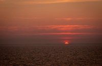 Sunset on Voyager of the Seas in the Baltic Sea