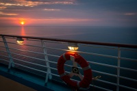 Sunset on Voyager of the Seas in the Baltic Sea