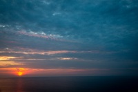 Sunset on Voyager of the Seas in the Baltic Sea