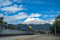 Driving in from the airport in Bogota