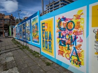 Latin America mural near Zona T in Bogota