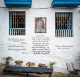 Memorial to Policarpa Salavarrieta in La Candelaria in Bogota