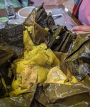 Tamal at Pasteleria Florida in Bogota