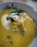 Ajiaco at La Perseverancia market in Bogota