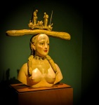 Retrospective Bust of a Woman by Salvador Dali at the Botero Museum in Botega