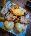 Lunch at Carbón d leña Parrilla tradicional colombiana in Bogota