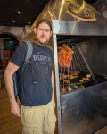 Paul at Carbón d leña Parrilla tradicional colombiana in Bogota