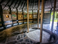 Kusmuy ceremonial house at Lake Guatavita