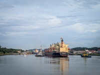 Miraflores Locks on the Panama Canal