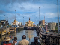 Miraflores Locks on the Panama Canal