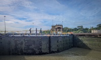 Miraflores Locks on the Panama Canal