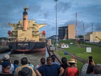Miraflores Locks on the Panama Canal