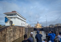 Miraflores Locks on the Panama Canal