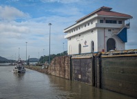 Miraflores Locks on the Panama Canal