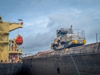 Miraflores Locks on the Panama Canal