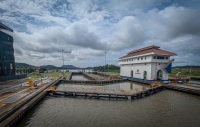 Miraflores Locks on the Panama Canal