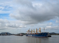 In Miraflores Lake on the Panama Canal